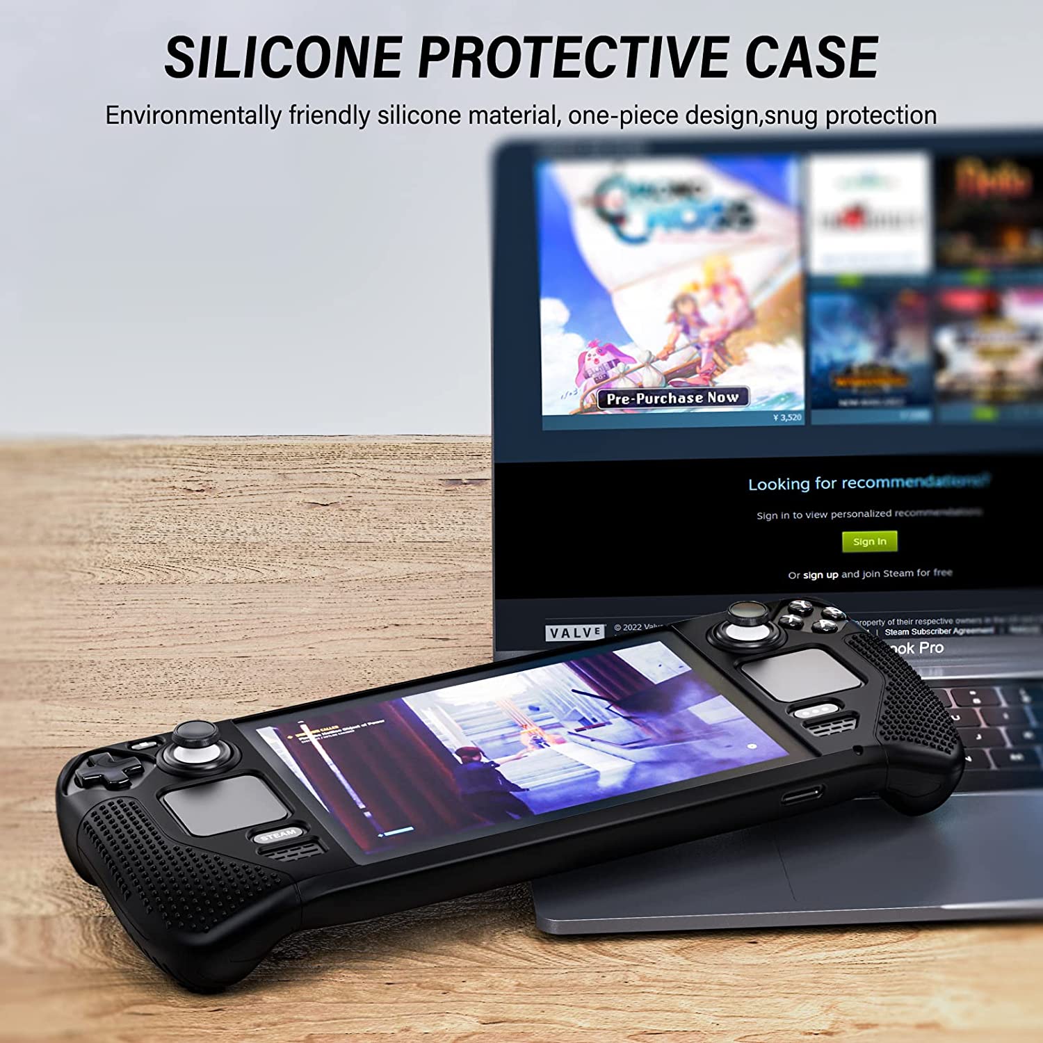 Full Protective Silicone Case for Steam Deck CE102